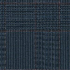 French Blue/Red Mock Glen Check Fancy