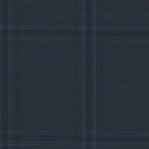 Navy Block Windowpane