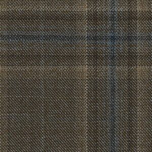 Mid Brown/Blue Diffused Check