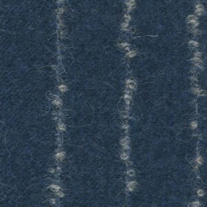 Blue With Chalk Boucle Stripe