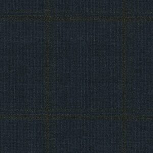 Navy With Brown Tramline Windowpane