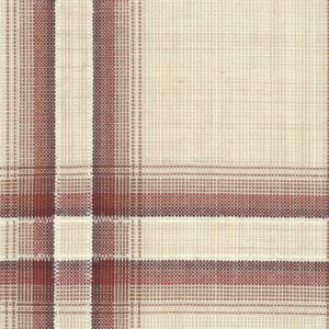 Sand/Red Diffused Bouclé Check (Plaid)