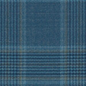 Seafoam Blue/Gold Mock Glen Check